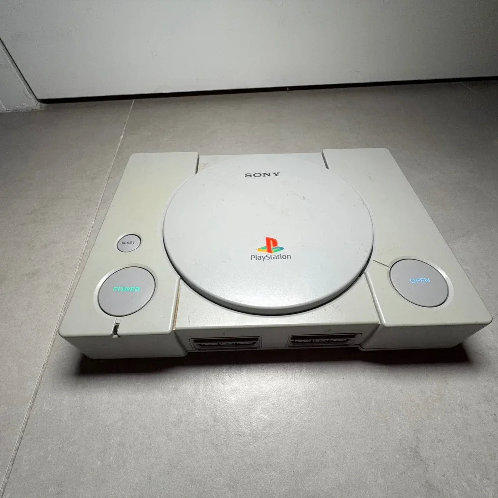 Sony PlayStation 1 Console SCPH-7501 Gray Bundle 3 Controllers HDMI Games Tested
